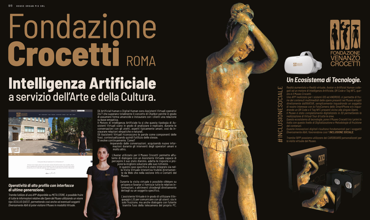 Fondazione Crocetti Roma Intelligenza Artificiale a servizio dell’Arte e della Cultura.
